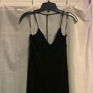 T strap maxi dress